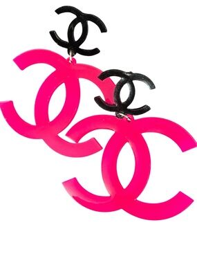 Streetwear CC Fashion Dangle Earrings